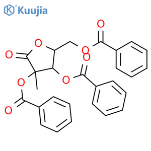 [(2R,3R,4R)-3,4-dibenzoyloxy-4-methyl-5-oxo-tetrahydrofuran-2-yl]methyl benzoate structure