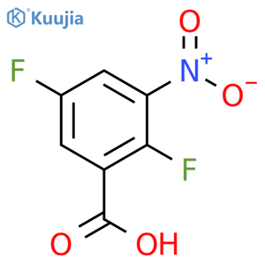 2,5-Difluoro-3-nitrobenzoic acid structure