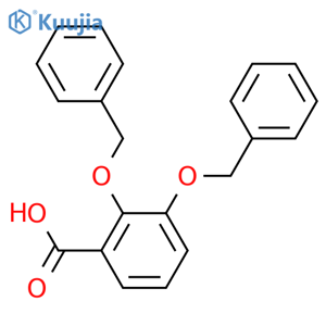 Benzoic acid, 2,3-bis(phenylmethoxy)- structure