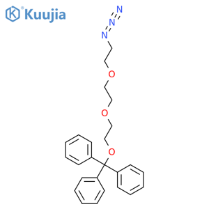 [{2-[2-(2-azidoethoxy)ethoxy]ethoxy}(diphenyl)methyl]benzene structure