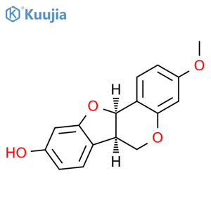 6H-Benzofuro[3,2-c][1]benzopyran-9-ol,6a,11a-dihydro-3-methoxy-, (6aR,11aR)- structure