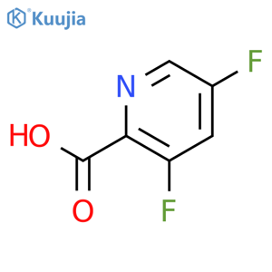 3,5-difluoropyridine-2-carboxylic acid structure