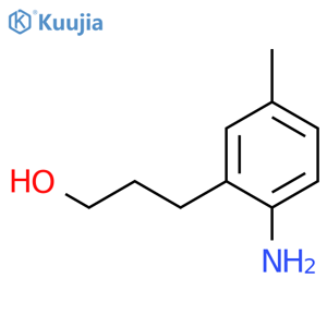 3-(2-amino-5-methylphenyl)propan-1-ol structure