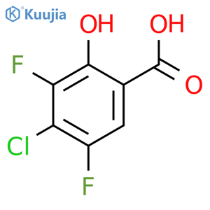 BENZOIC ACID, 4-CHLORO-3,5-DIFLUORO-2-HYDROXY- structure