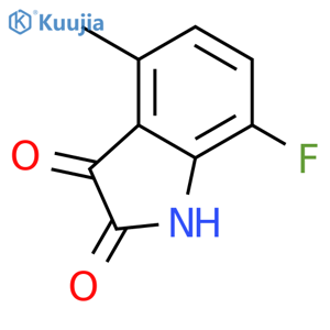 7-fluoro-4-methyl-2,3-dihydro-1H-indole-2,3-dione structure