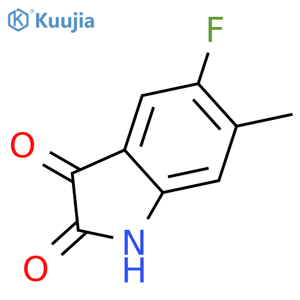 5-Fluoro-6-methylisatin structure