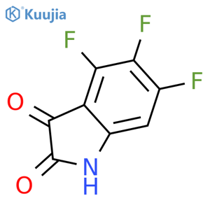 4,5,6-Trifluoroindoline-2,3-dione structure