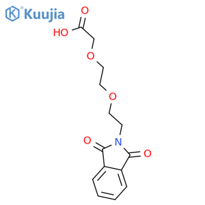 2-[2-(2-Phthalimidoethoxy)ethoxy]acetic acid structure