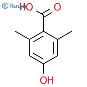 4-Hydroxy-2,6-dimethylbenzoic acid structure