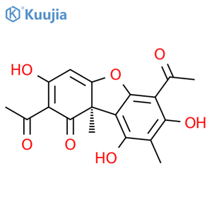 (+)-Usnic acid structure