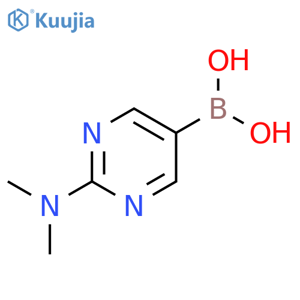 [2-(dimethylamino)pyrimidin-5-yl]boronic acid structure