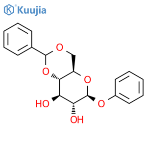 Phenyl 4,6-O-benzylidene-b-D-glucopyranoside structure