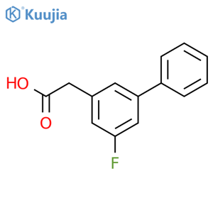 2-(5-Fluoro-[1,1'-biphenyl]-3-yl)acetic acid structure