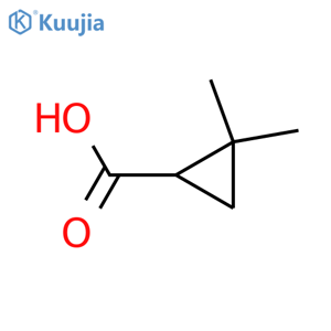 2,2-dimethylcyclopropane-1-carboxylic acid structure