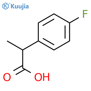 2-(4-Fluorophenyl)propanoic acid structure