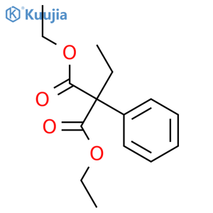 Diethyl ethylphenylmalonate structure