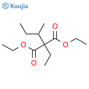 Diethyl ethyl(1-methylpropyl)malonate structure