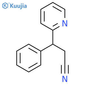 3-Phenyl-3-(pyridin-2-yl)propanenitrile structure