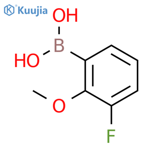 (3-Fluoro-2-methoxyphenyl)boronic acid structure