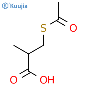 (S)-(-)-3-Acetylthio-2-methylpropionic Acid structure