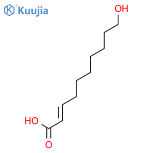 (E)-10-Hydroxy-2-decenoic acid structure