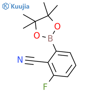 2-Fluoro-6-(4,4,5,5-tetramethyl-1,3,2-dioxaborolan-2-yl)benzonitrile structure