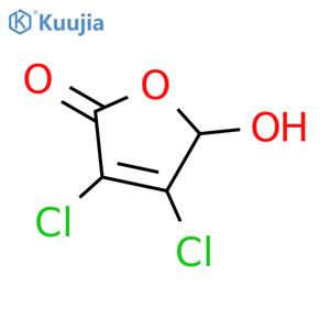 3,4-dichloro-5-hydroxy-2,5-dihydrofuran-2-one structure