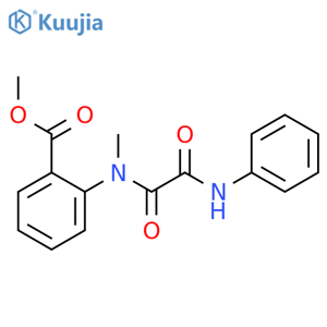 Benzoic acid, 2-[methyl[2-oxo-2-(phenylamino)acetyl]amino]-, methyl ester structure