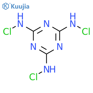 2-N,4-N,6-N-Trichloro-1,3,5-triazine-2,4,6-triamine structure