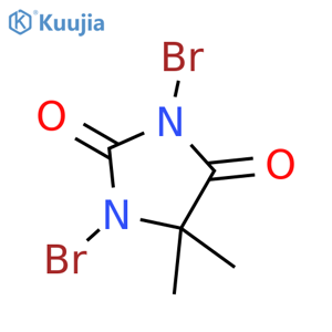 1,3-Dibromo-5,5-dimethylhydantoin structure