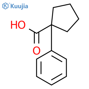 1-phenylcyclopentane-1-carboxylic acid structure