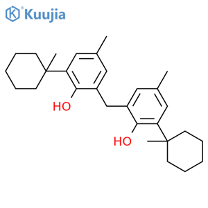 2,2'-Methylenebis[6-(1-methylcyclohexyl)-p-cresol] structure