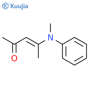 3-PENTEN-2-ONE, 4-(METHYLPHENYLAMINO)- structure