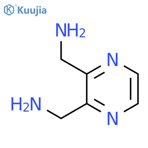 Pyrazine-2,3-diyldimethanamine structure