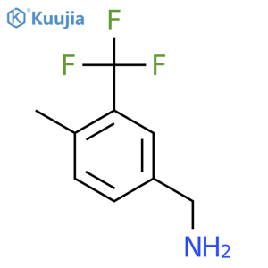 1-4-methyl-3-(trifluoromethyl)phenylmethanamine structure