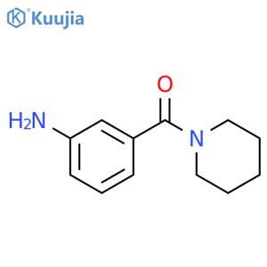 (3-Aminophenyl)-1-piperidinyl-methanone structure