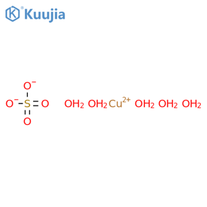 Copper(II) sulfate pentahydrate structure