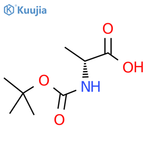 N-tert-Butoxycarbonyl-D-alanine structure