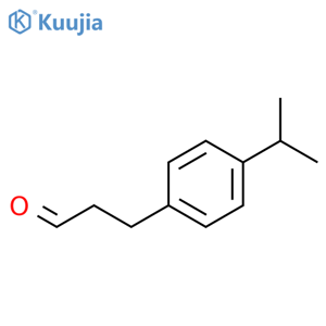 3-[4-(propan-2-yl)phenyl]propanal structure