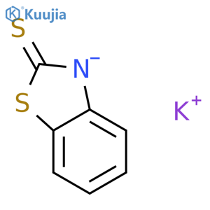 2(3H)-Benzothiazolethione,potassium salt (1:1) structure