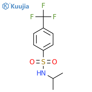 Benzenesulfonamide, N-(1-methylethyl)-4-(trifluoromethyl)- structure