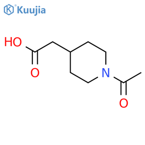 1-Acetyl-4-piperidineacetic acid structure