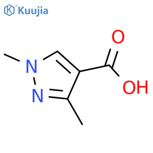 1,3-Dimethyl-1H-pyrazole-4-carboxylic acid structure