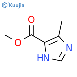 Methyl 4-methyl-1H-imidazole-5-carboxylate structure