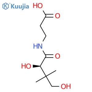 D-Pantothenic acid structure