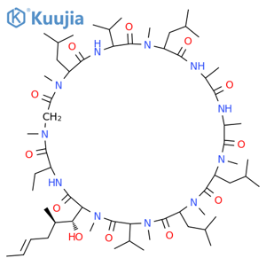 Cyclosporin (9CI, ACI) structure