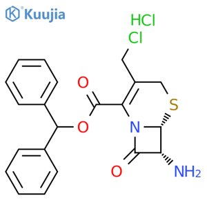 7-Amino-3-chloromethyl-3-cephem-4-carboxylic Acid Diphenylmethyl Ester Hydrochloride structure