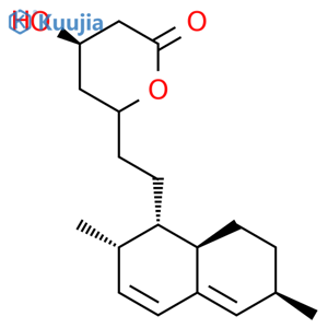 2H-Pyran-2-one,6-[2-[(1S,2S,6R,8aR)-1,2,6,7,8,8a-hexahydro-2,6-dimethyl-1-naphthalenyl]ethyl]tetrahydro-4-hydroxy-,(4R,6R)- structure