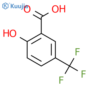 2-Hydroxy-5-(trifluoromethyl)benzoic Acid structure