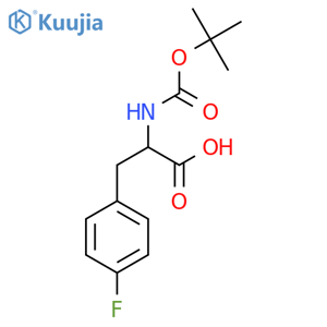 Boc-P-Fluoro-Dl-Phe-Oh structure